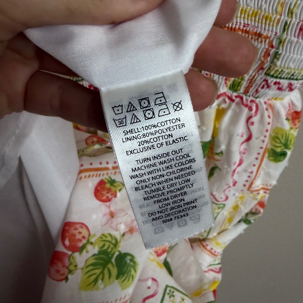 Rachel Zoe Fruit Print Tiered Midi Dress Size 4 Cottagecore Summer Sun Dress - Picture 8 of 11